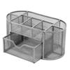 Metal Wire Desk Organizer With Logo Print For Student Office Use