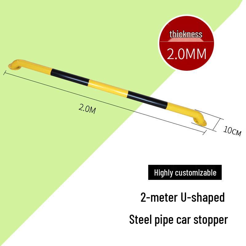 U-Shaped Steel Parking Barrier