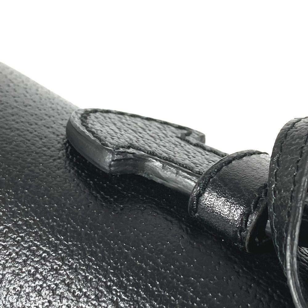 GUCCI 295256 logo Business bag, briefcase Hand Bag Leather Black