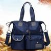 Large Capacity Casual Nylon Tote - Women's Fashion Shoulder Bag with Multiple Pockets and Adjustable Strap