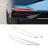Chrome 2PCS Rear Fog Lamp Light Frame Cover Trim For Hyundai Elantra 2021 2022