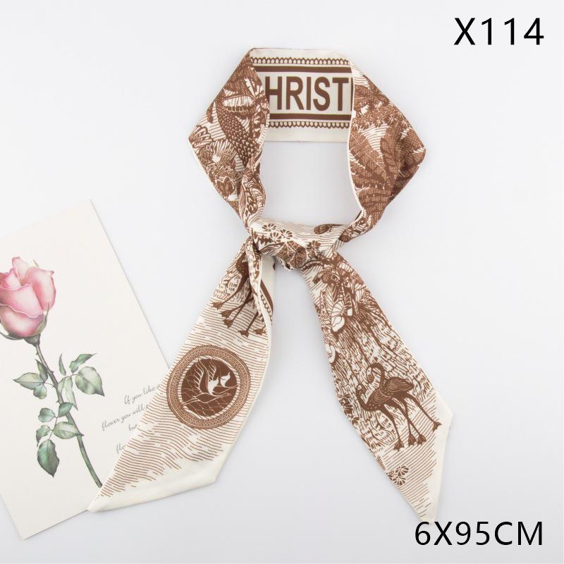 Versatile Vintage Silk Scarf: Hair Tie, Headband, Bag Accessory