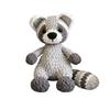 28cm Crochet Raccoon Snuggler Crocheted Ice Stick Gray And Raccoon Comforting Doll Toy