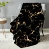 1 Stück Schwarze Decke Adernmarmor Gedruckt Luxuriöse Bequeme Flanelldecke für Zuhause Wohnzimmer Schlafzimmer Dekoration Geburtstagsgeschenk