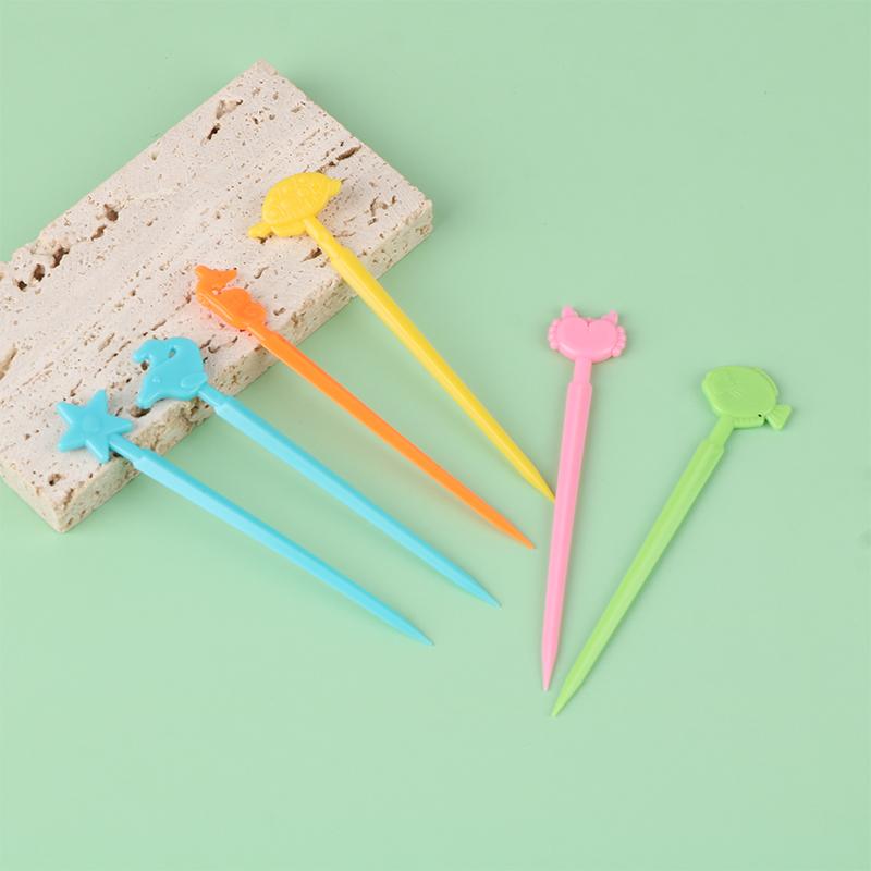 20Pcs/Set Cute Animal Food Toothpicks Cartoon Toothpicks Bento Fruit Forks