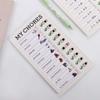 Student Message Checklist Chore Chart Children's Self-discipline Punch Card Memo Plastic Board