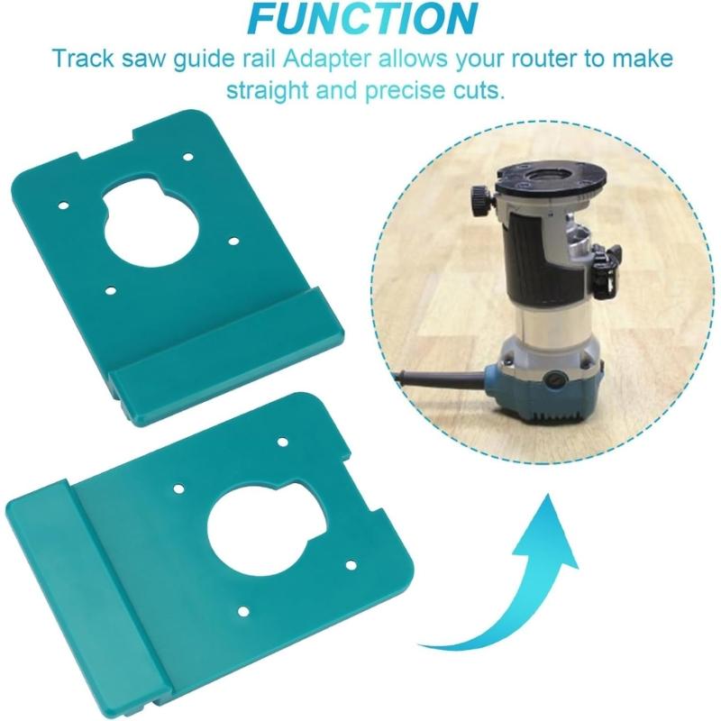 Precise Routers Guide Rail Adapter NonLeak Design For RT0701C,XTR01Z,DRT50,RT0700C Trim Routers Straight &Accurate Cut