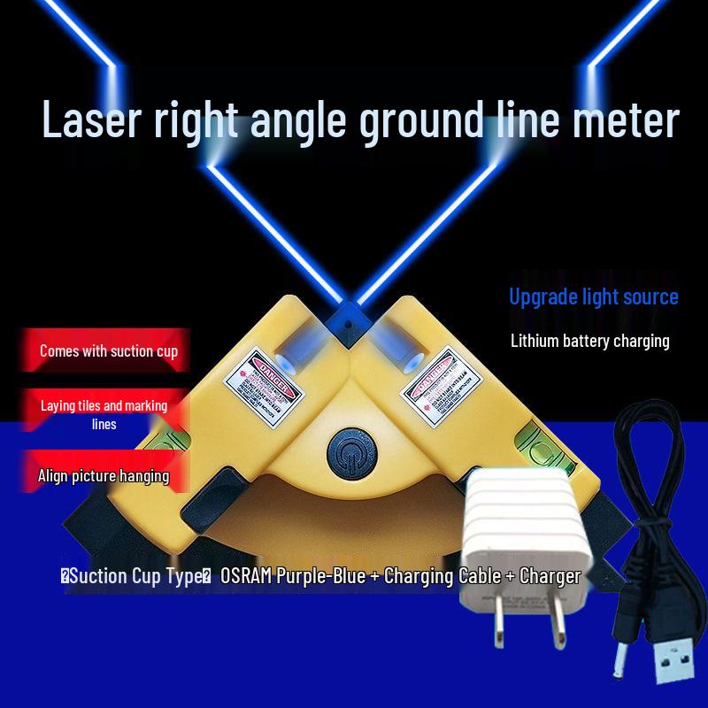 High-Precision Green Infrared 90° Angle Laser Level Tile Sticker