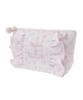 Maison De Fleur Ribbon Leopard Frill Pouch, Light Pink, Women's