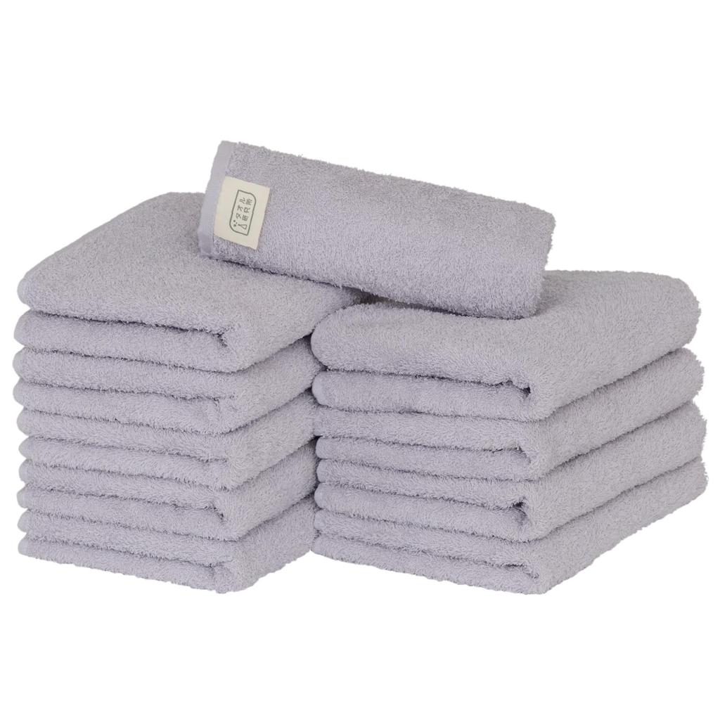 Towel Laboratory Reason for Face Easy To JapanTechnology [The Lightness] #006 Towels, Lavender/Light Wisteria, 10-Piece Set, Quick-Drying, Thin,