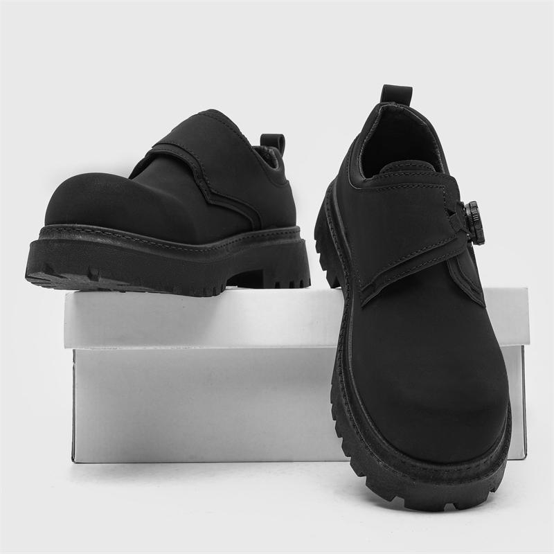 

Leather shoes men s spring 2025 new British casual big head derby shoes men s sports platform shoes leather shoes 44