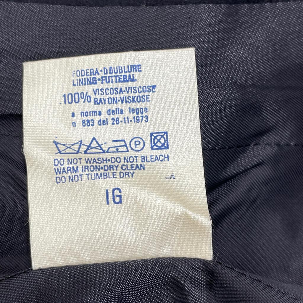 Trussardi Námořnická x Červený emblém Zlatý knoflík Vlna Kašmír Sako 28/42 Námořnická červenáPoužité