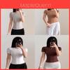 Basic Slim Fit T Shirt With Nylon Fabric For Casual Wear And Yoga