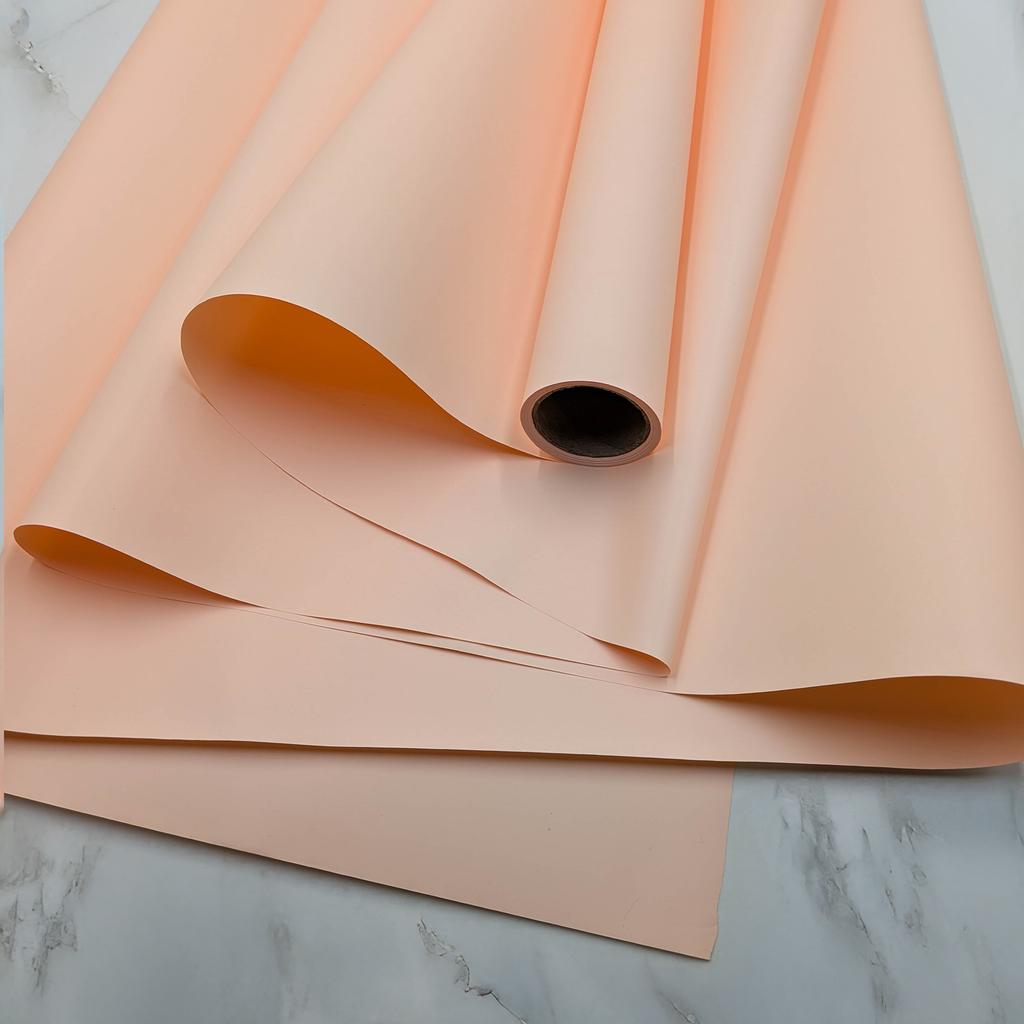 Folia Florystyczna - "Elegant" Brzoskwinia - Rolka  58Cm X 10M