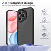 KEYSION Matte Translucent Black Phone Case for HONOR 400 Pro 5G Silicone+PC Clear Shockproof Back Cover for Honor 400 Lite 5G