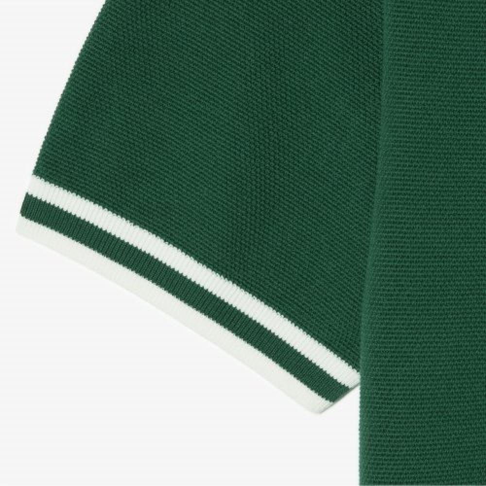 Lacoste Farblich passendes Polo-Sweatshirt mit Kragen für Herren [Grün]