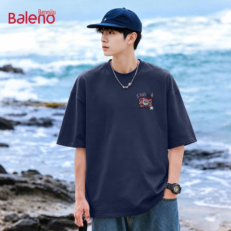 Baleno Men's 2026 Summer Pure Cotton Short-Sleeve T-Shirt