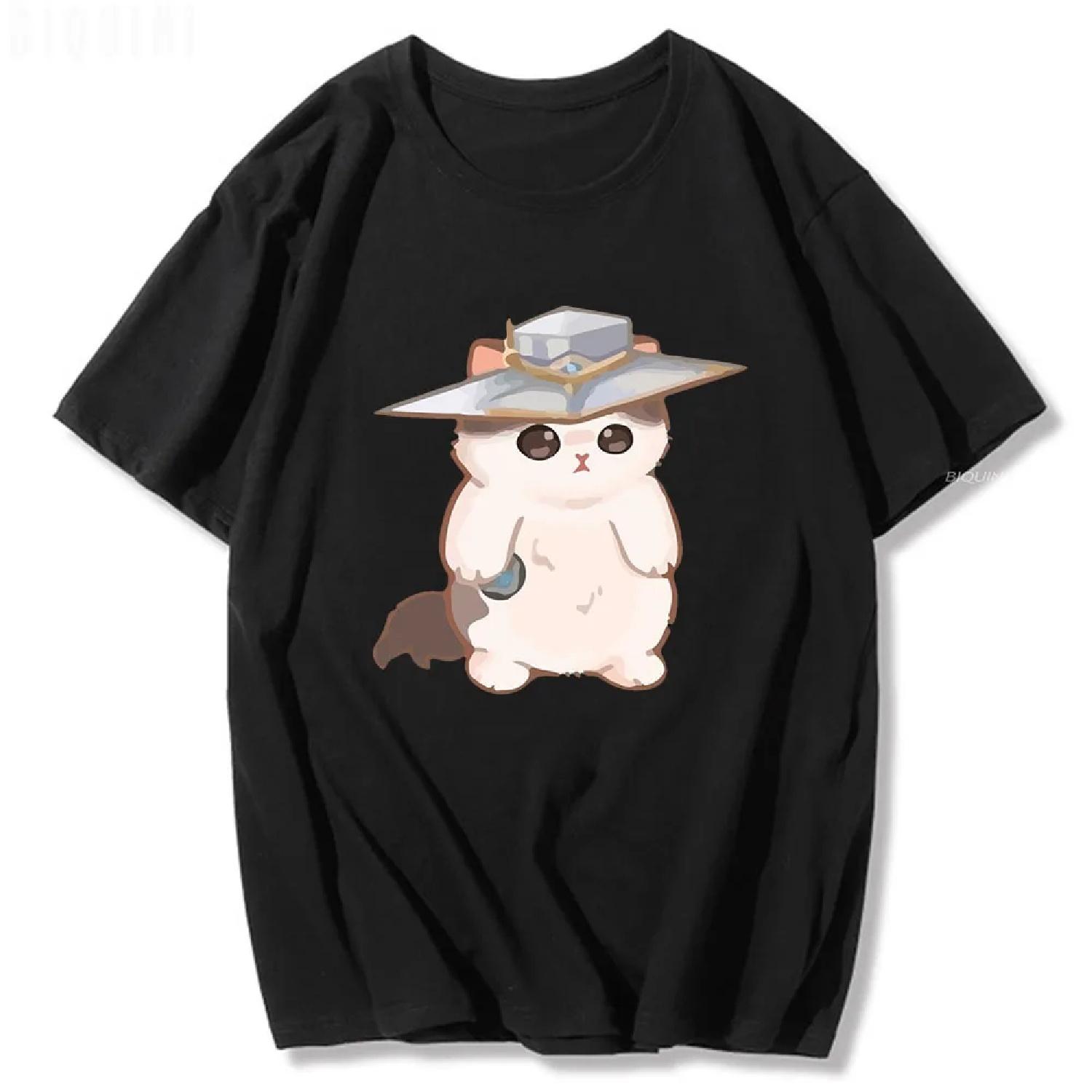 

Cypher Cat Cute Surprised Penguin Valorant Men Women T Shirts O-Neck 2025 Summer Printed Unisex Harajuku Game Custom XXXXXL різнокольоровий