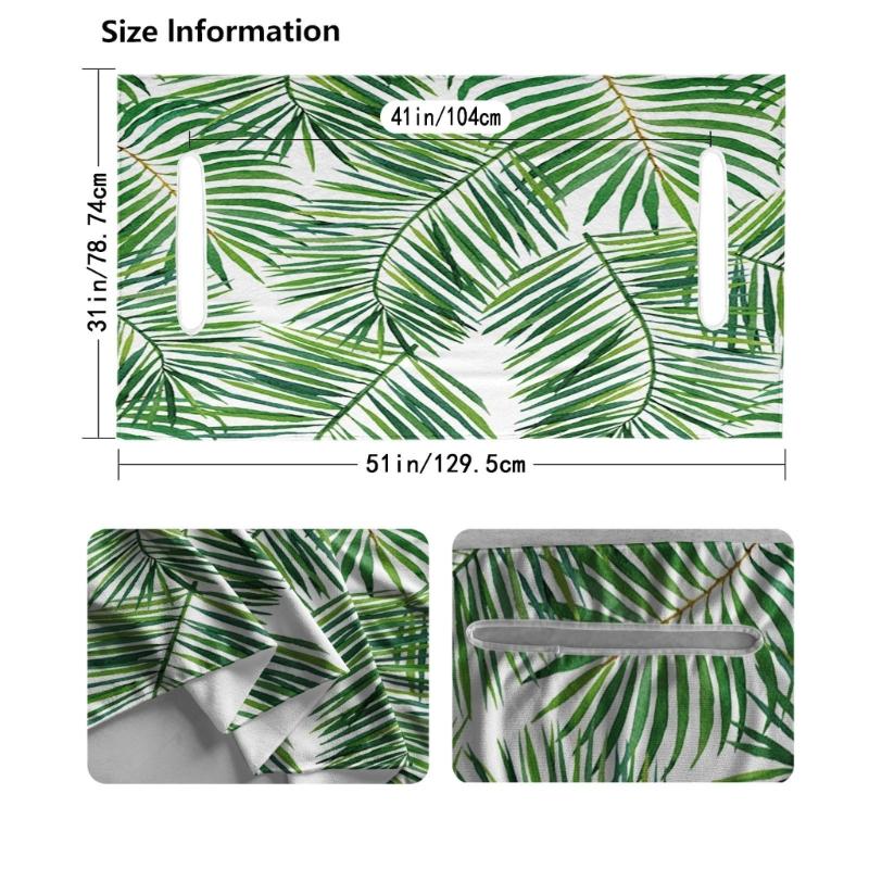 Leaf Pattern Golf Cart Seat Towel Blanket Benches Seat Protector Universal Golf Car Seat Cover Easy Installation