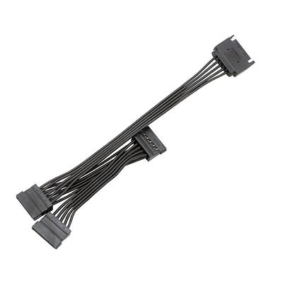 15Pin Sata/4Pin Rozbočovací Kábel Napájania Pevného Disku 1 Mužský Na 5 Ženských Predlžovací Napájací Kábel Pre DIY PC Server