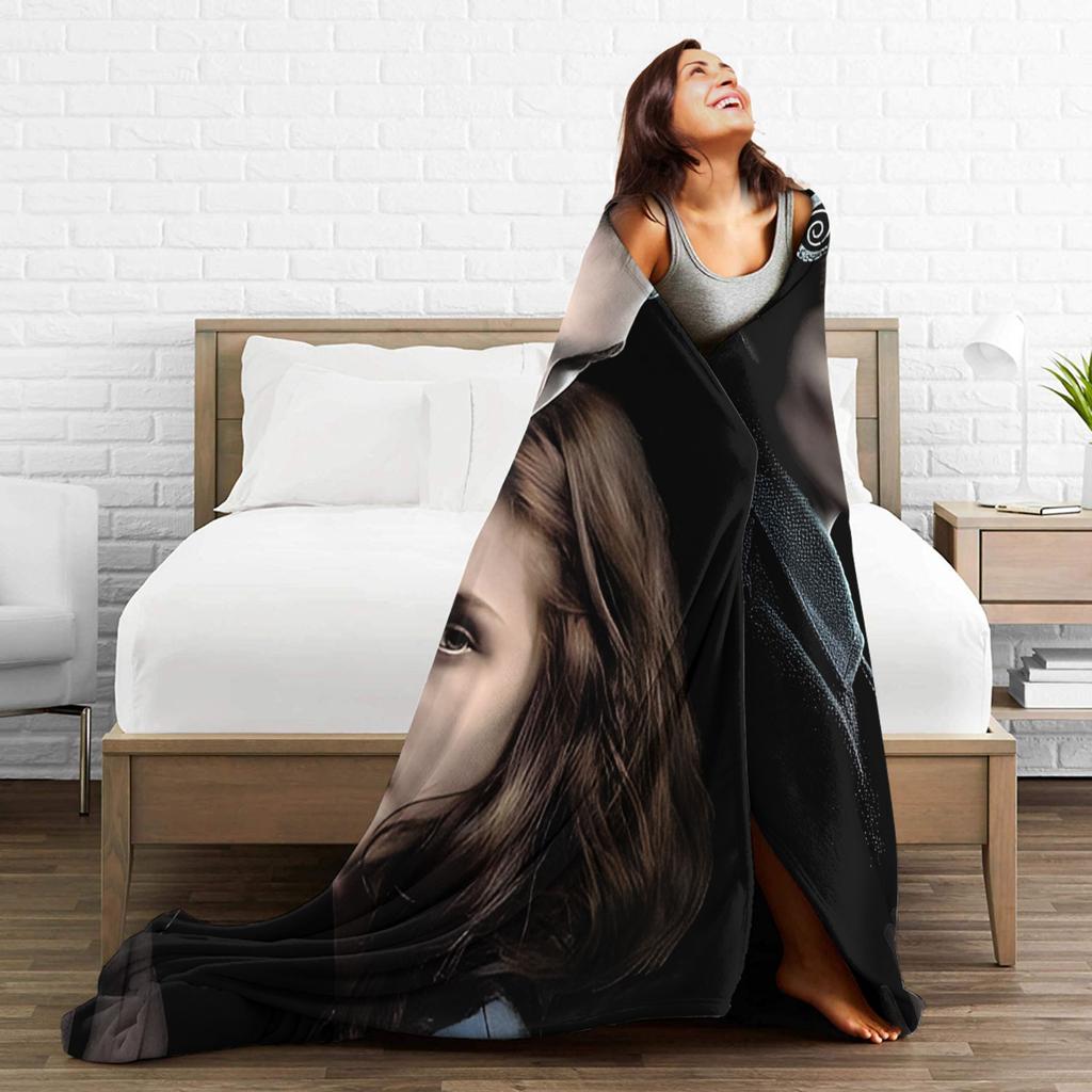 Twilight Ed and Bella Blanket Quality Super Warm Throw Blanket Winter Airplane Travel Home Decor Print Bedspread