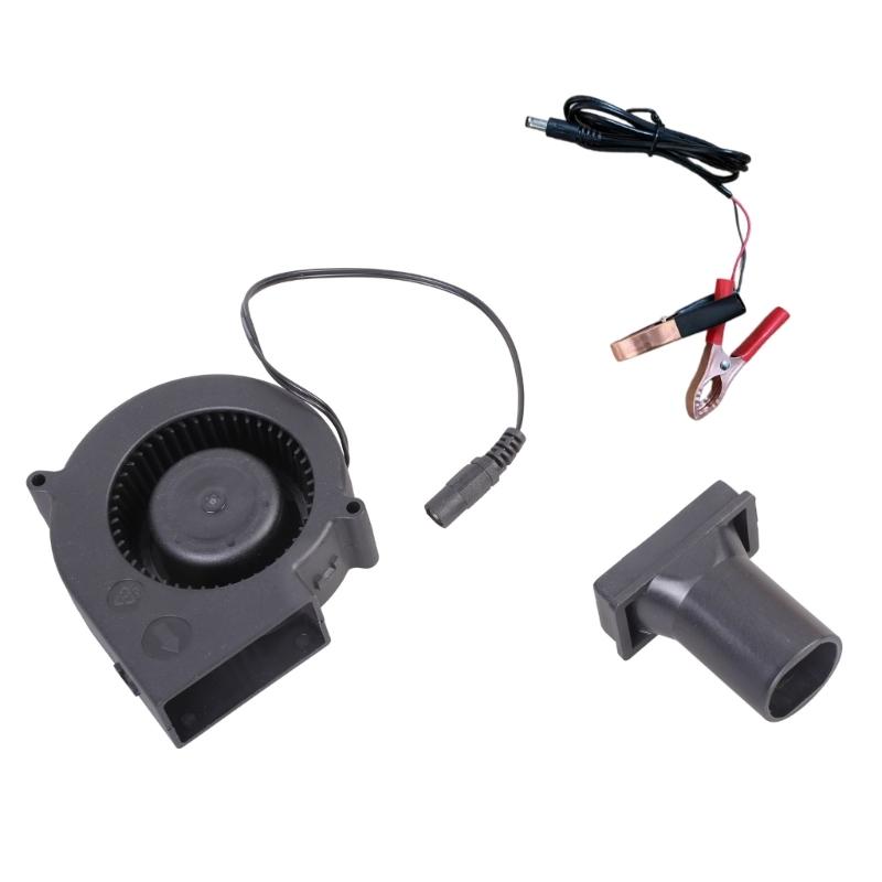 Compact 97mm Cooling Blower 12V 7000RPM Fit for Household Fireplaces Heating Equipment and Electronic Device Ventilation