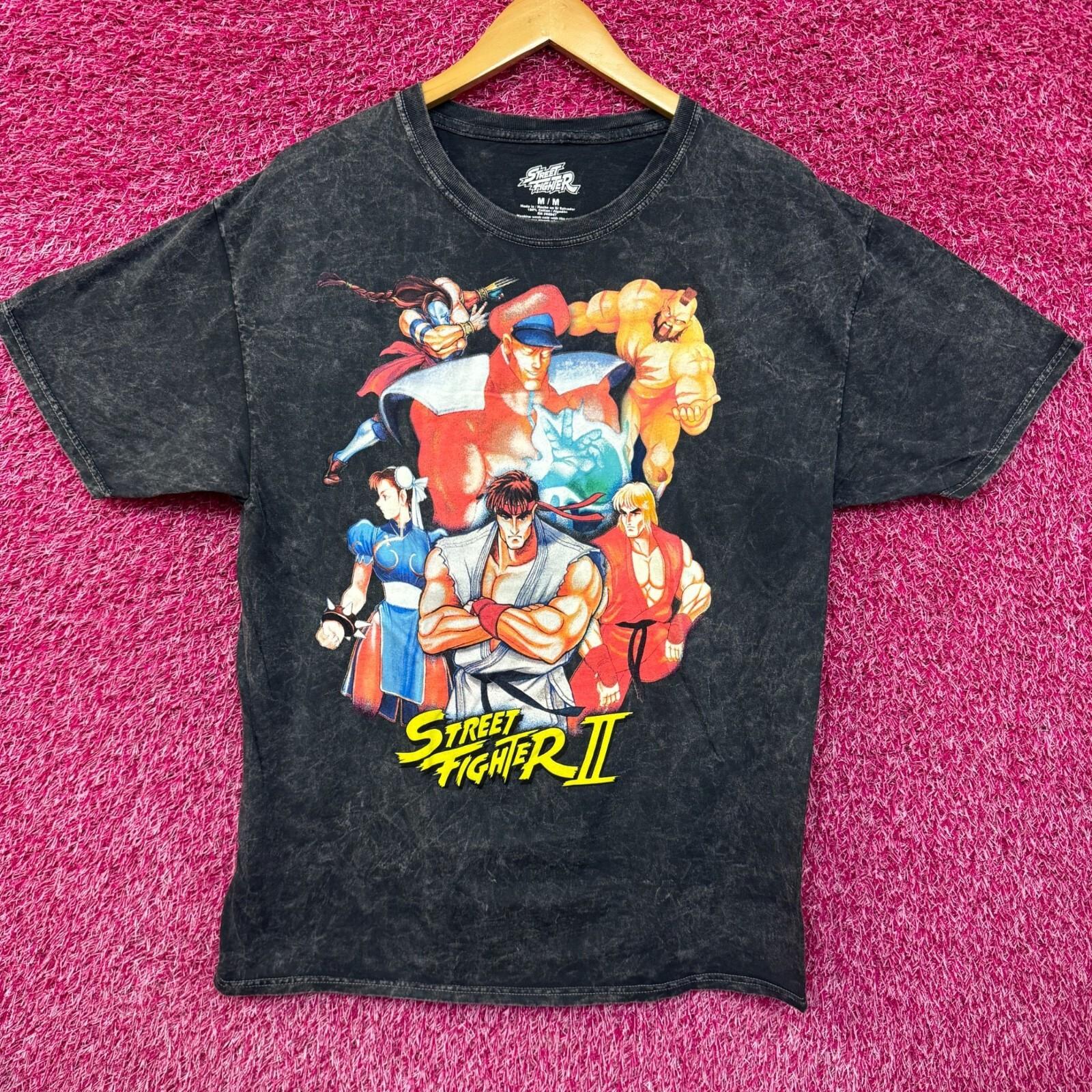 Street Fighter 2 Super Nintendo Character List Tee Medium XXL