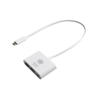 GOPPA PD140W Compatible Hub White HDMI Ports Compatible with MacBook Mac Multi-Port (4K60Hz)/USB-A/USB-C® Pro/Surface/iPhone15, M1/M2/M3