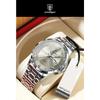 POEDAGAR Luxury Fashion Men Clock Waterproof Luminous Week Date Sports Wristwatch Stainless Steel Quartz Watches Reloj