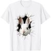 Rabbit Animal Print Graphic Portrait Artwork Face Rabbit T-Shirt