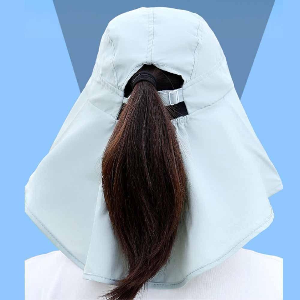 Breathable Sun Protection Mask Mirror/Clear Mask Face Mask Sun Hat Sunscreen Mask  Summer