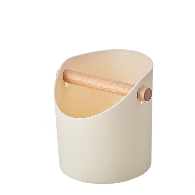 

Большой вместимости нок-бокс для кофейной гущи из бука для дома