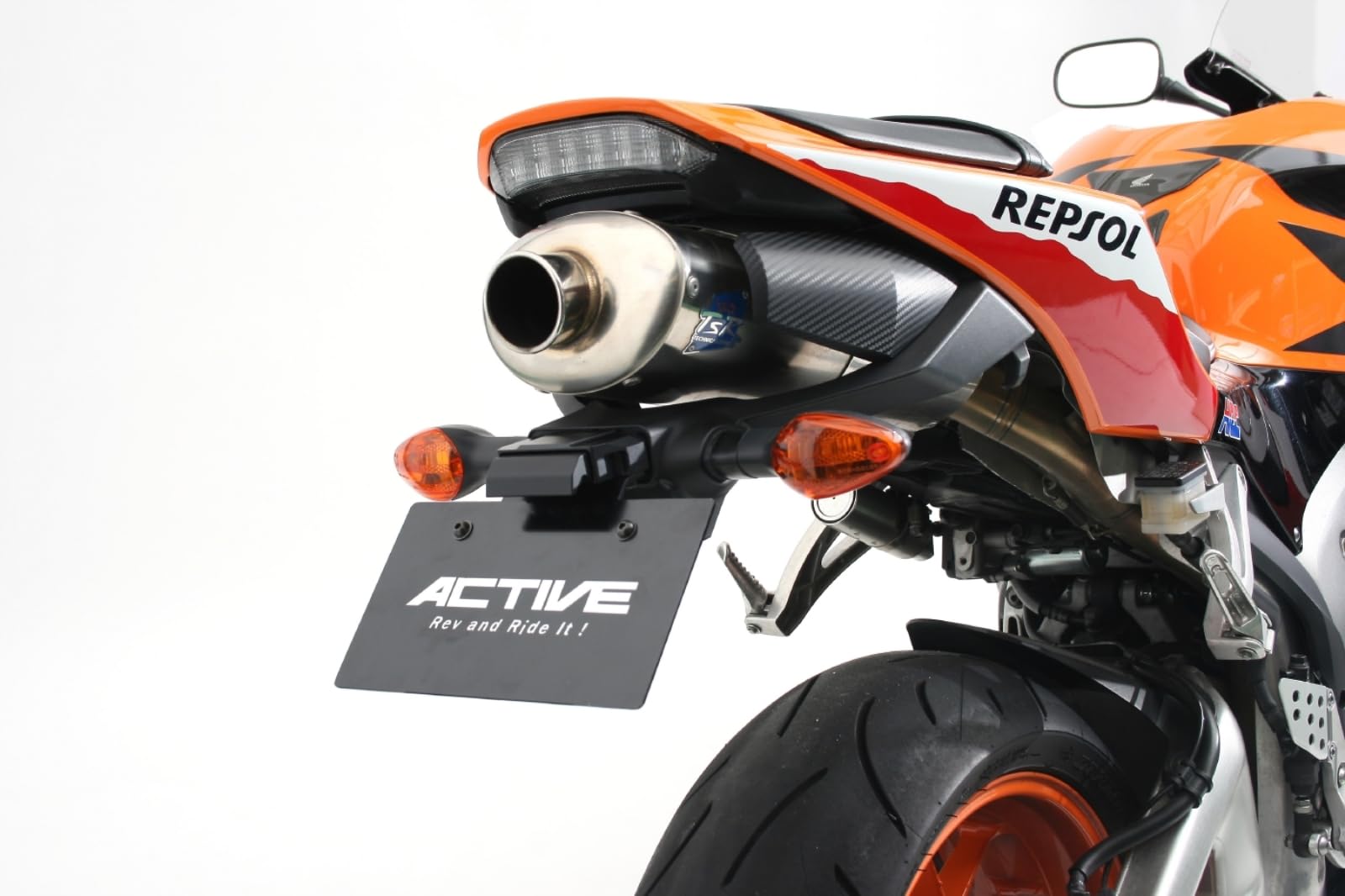 ACTIVE Fender Eliminator with LED License Plate for CBR600RR Kit, Black, Light,  13 (Part Number 1151086) чёрный