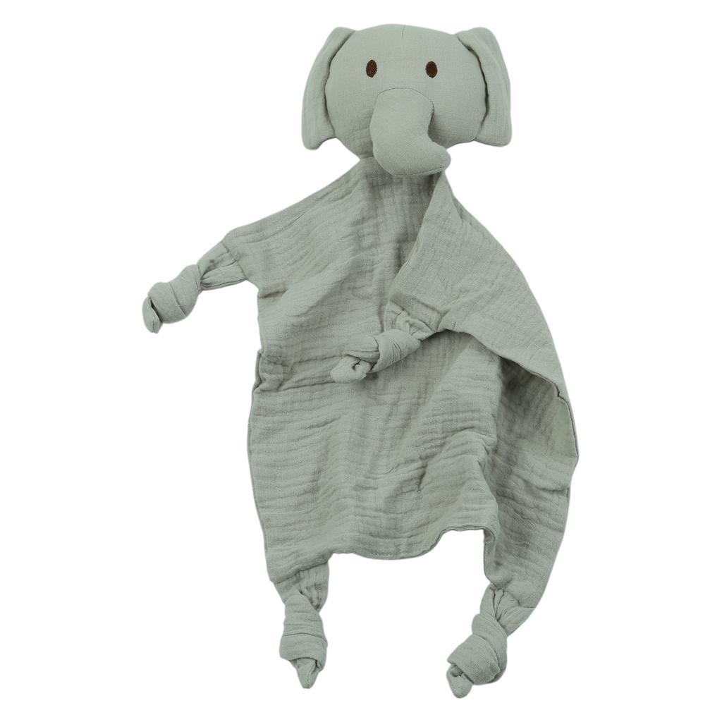 Baby Blanket Lovely Elephant Appease Towel Small Comfort and Soothes Pacify Handkerchief for Newborns Toddlers