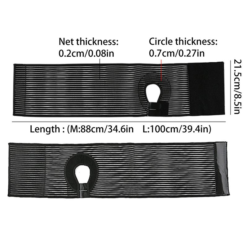 Ostomy Hernia Belt Stoma Support Wraps Ostomy Belt Unisex Ostomy Hernia Support Belt Abdominal Binder Brace For Men Women Black
