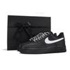 Air Force 1 Coverage Slip Resistant Waterproof Low Top Skateboard Shoes Unisex Black Silver CW2288-001(Team59-SBOX)
