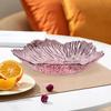 Transparent Acrylic Petal Fruit Tray Multipurpose Candy Nuts Serving Dish Organizer for Living Room Tabletop Home Storage