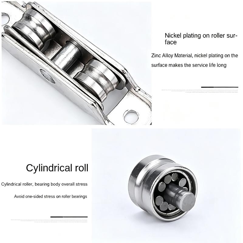 Sliding Door Window Roller Long Service Life Silent Double Wheel Pulley for Wardrobe Patio Balcony Home Furniture Repair Parts