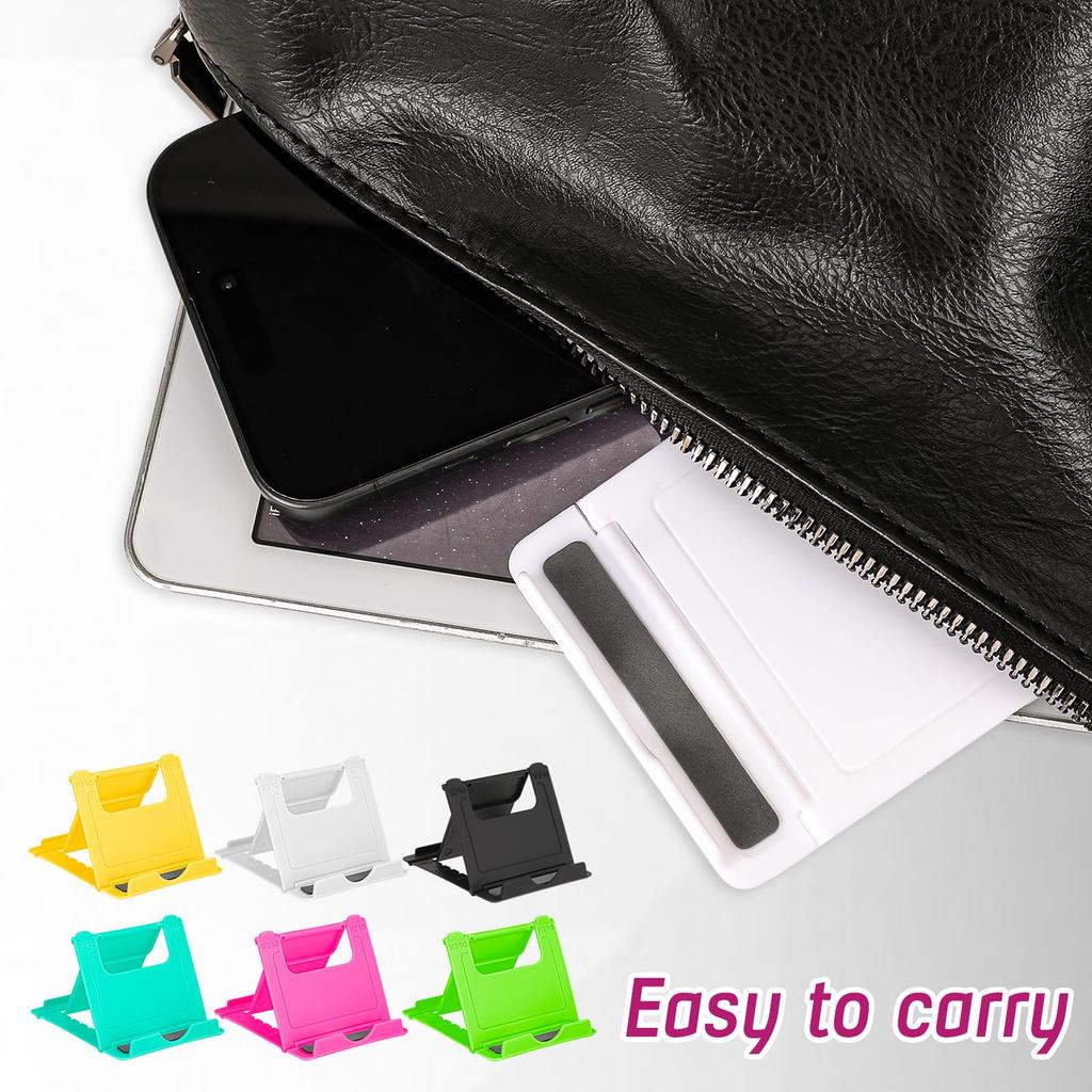 1pc Mini Desktop Lazy Person's Foldable Stand For Mobile Phone And Tablet, Portable And Adjustable