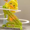 Cartoon Electric Duck Track Toys Cute Interactive Escalator Toy Duck Roller Coaster Toy  Children