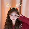 Luminous Hair Accessorie Cute Hairpin Kawaii Headwear Latest Year Headband Accessorie Christmas Decoration For Kids