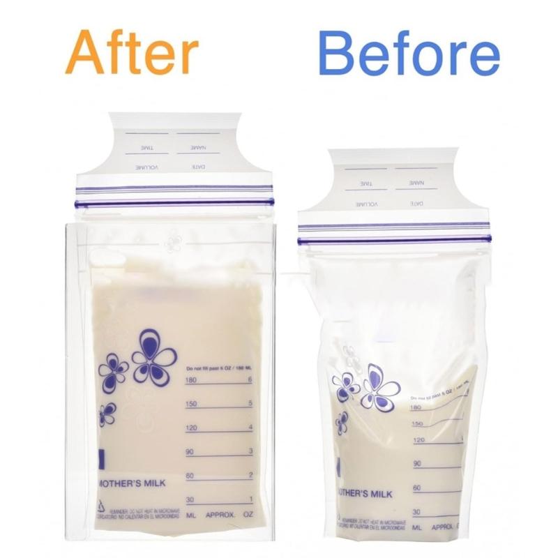Breast Milk Storage Organization Stand Holder Space Saving Flat Breastmilk Freezer Organizer For 3 6 Oz Storage Bags