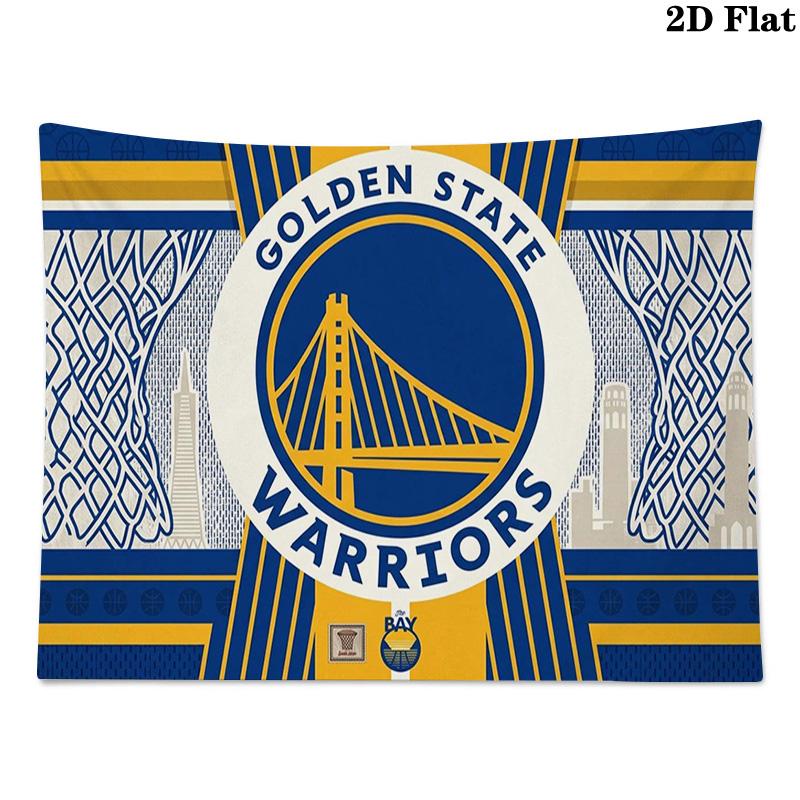 Golden State Warriors Wall Tapestry Aesthetic Wall Hanging Printed Fabric Blanket Decorative Tapestries for Bedroom Living Room Home Decor
