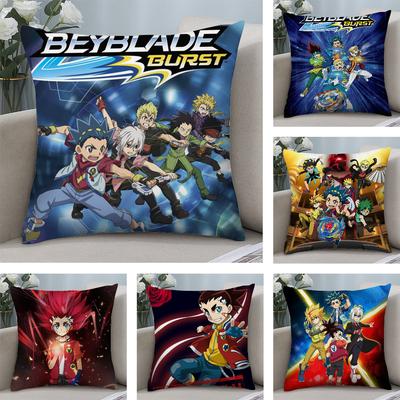 GORĄCY Anime B-Beyblade Poszewka na Poduszkę Krótki Plusz Dekoracyjny Prezent na Kanapę Dom Podwójnie Drukowana Poduszka