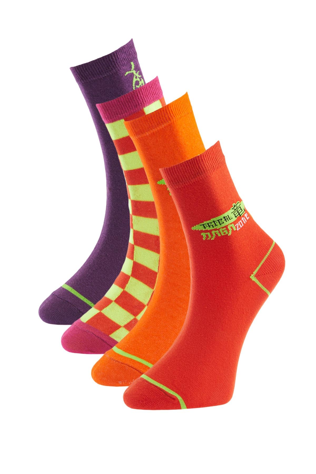 

Socks - Orange - 4 pcs