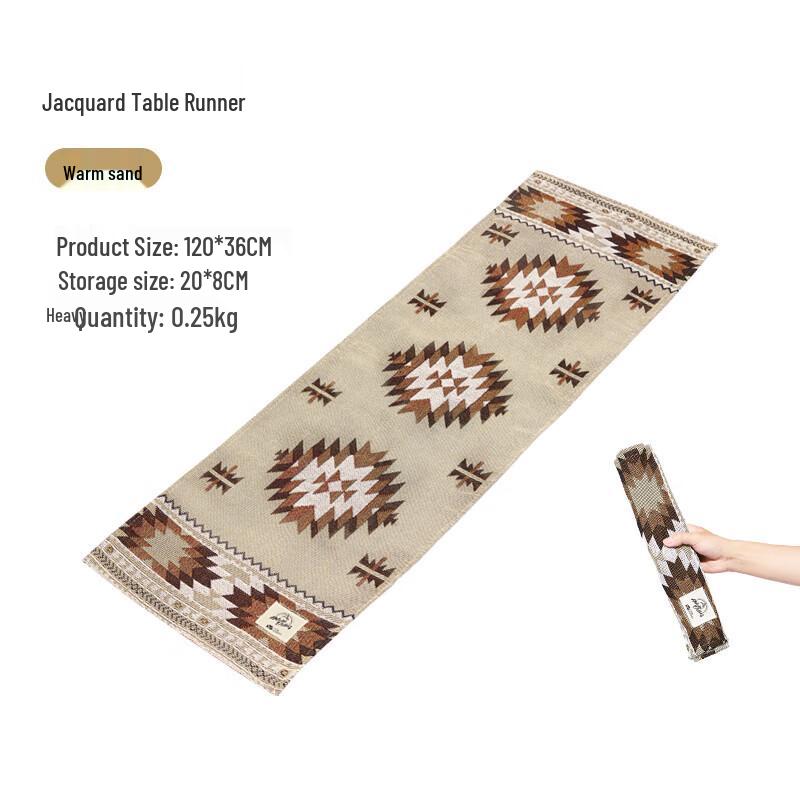 Mobi Garden Vintage Double-Sided Jacquard Camping Blanket