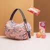 Foldable Shopping Bag, Reusable Grocery Tote, Large Capacity Nylon Travel Shoulder Bag, Heavy Duty Portable Shopping Bags