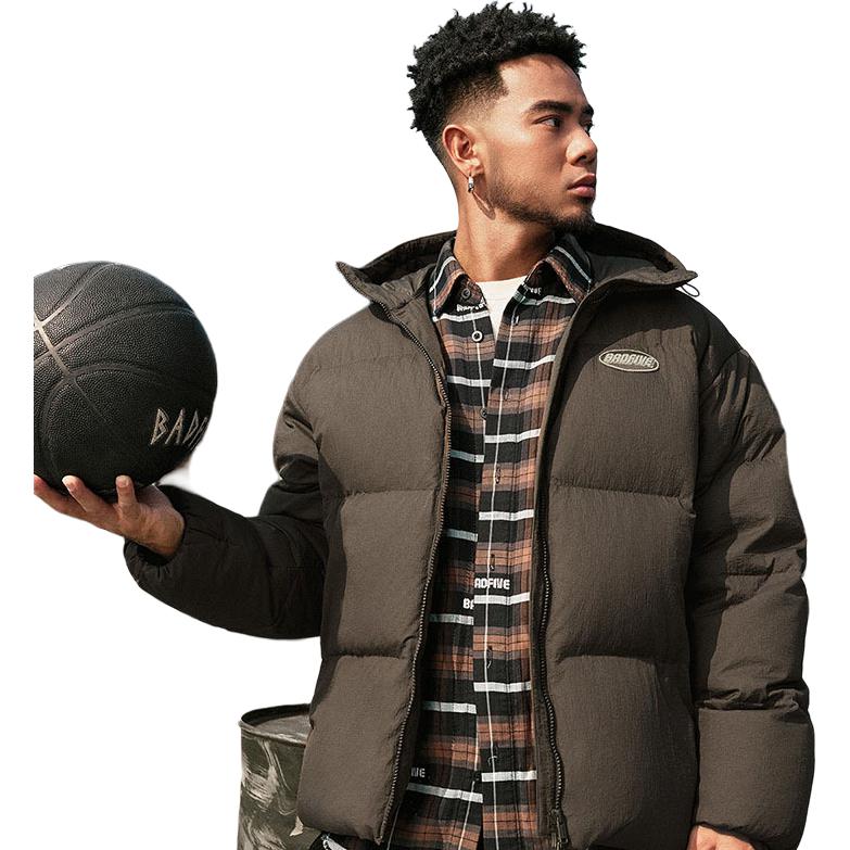 Li Ning BADFIVE Down Jacket Men's Slate Umber AYMU197-3