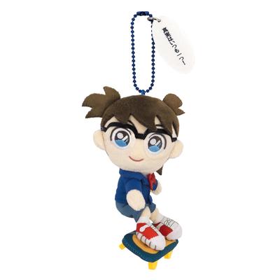 Sanei Boeki Detective Conan Fluffy Friends Conan Skateboard Ver. (Mascot) W6 X D8.5 X H14cm Plush Toy FCM01