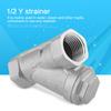 DN15 12" PT Thread Stainless Steel Y Type Strainer Pump Filter for Water Gas